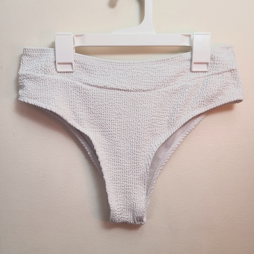 SHEIN White Ribbed Bikini